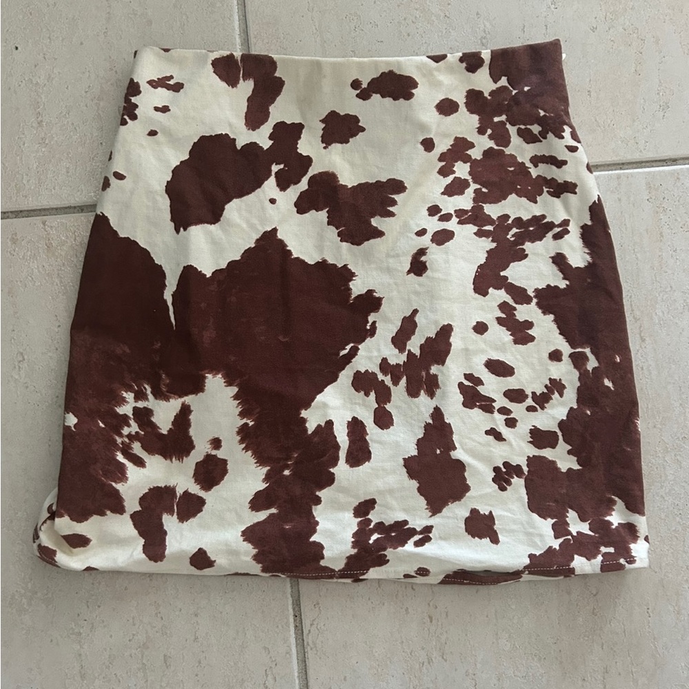 Show Me Your Mumu cow print skirt XS